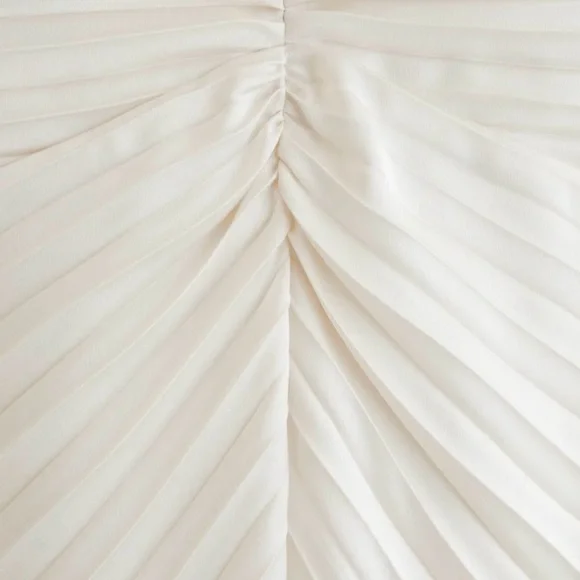 NWT - The A&F Giselle Sunburst Pleated Maxi Dress - Picture 5 of 11